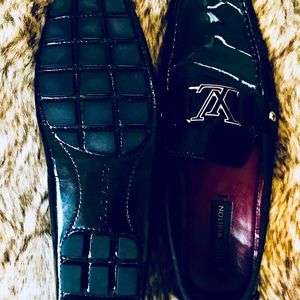 Louie Vuitton Loafers - Shiny Black